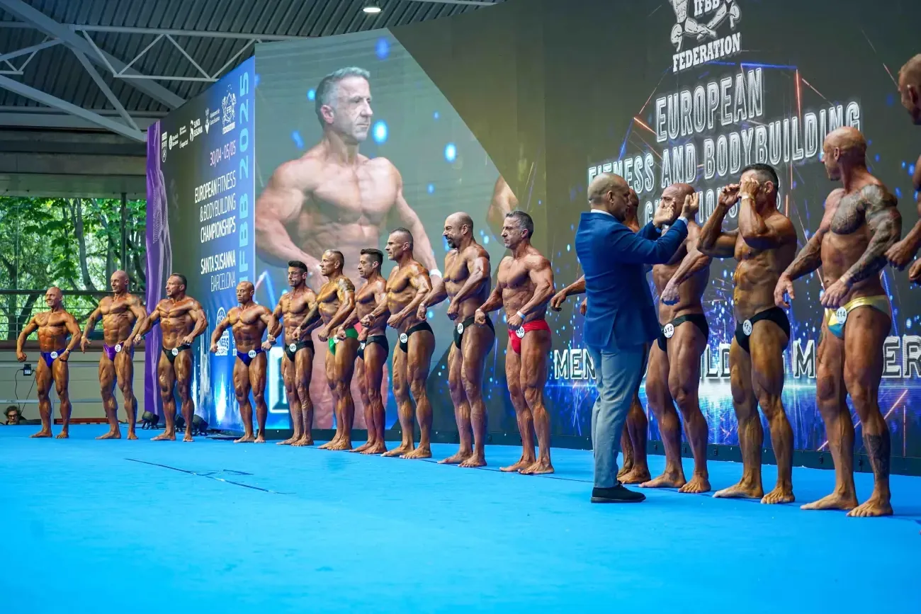 Scena Campionatului European IFBB de la Santa Susanna