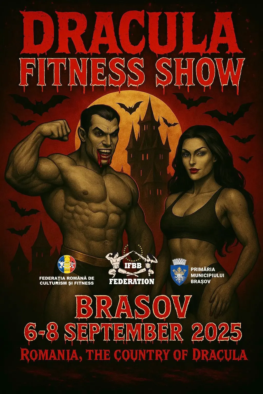 Brașov găzduiește Dracula Fitness Show – 7 septembrie 2025