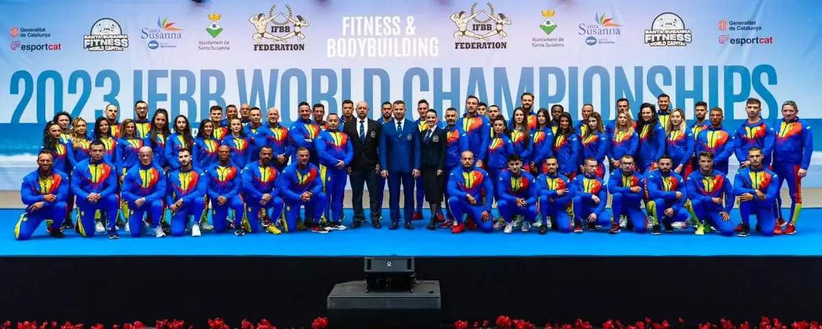 Cel mai bun rezultat din istoria Federației Române de Culturism și Fitness la Campionatul Mondial Santa Susana, Spania