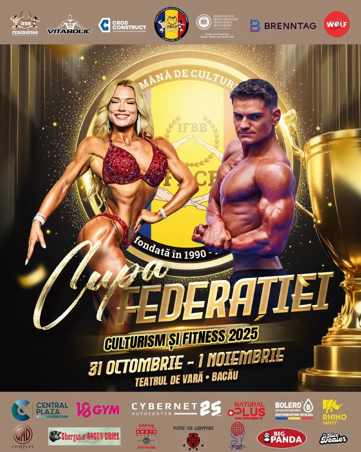 Cupa Federației 2025 – Spectacolul culturismului și fitnessului la Bacău
