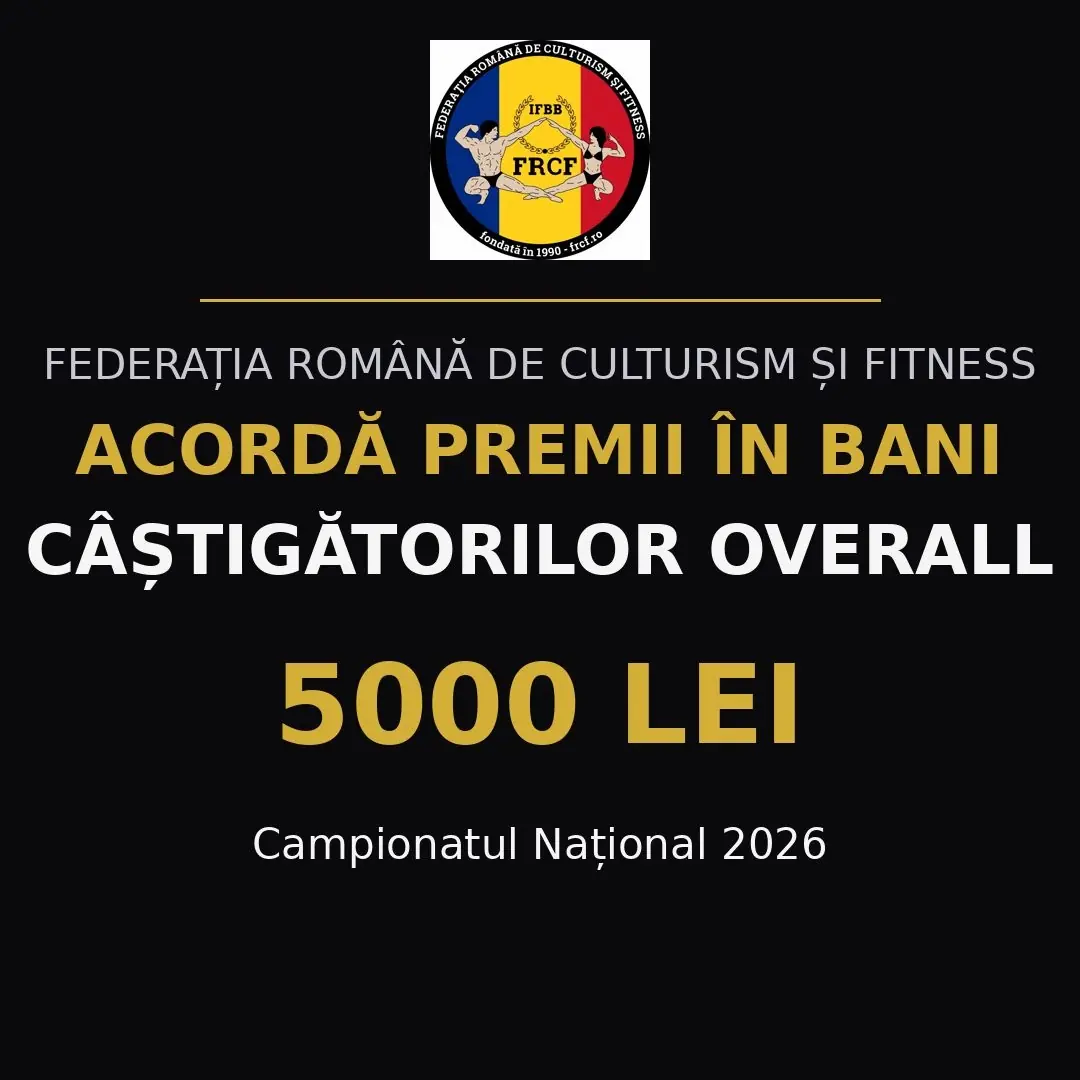 Premii în bani pentru câștigătorii OVERALL – Campionatul Național