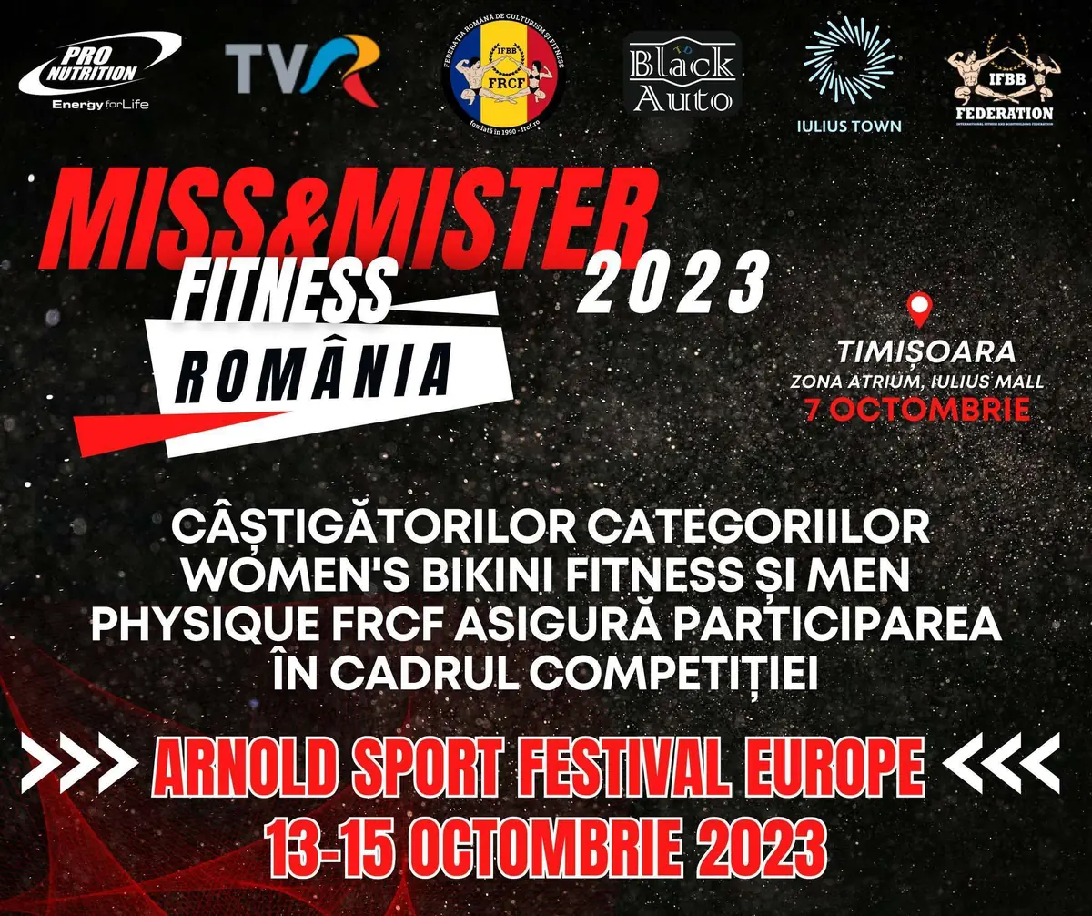 Surpriză pentru câștigătorii Miss & Mister Fitness România 2023